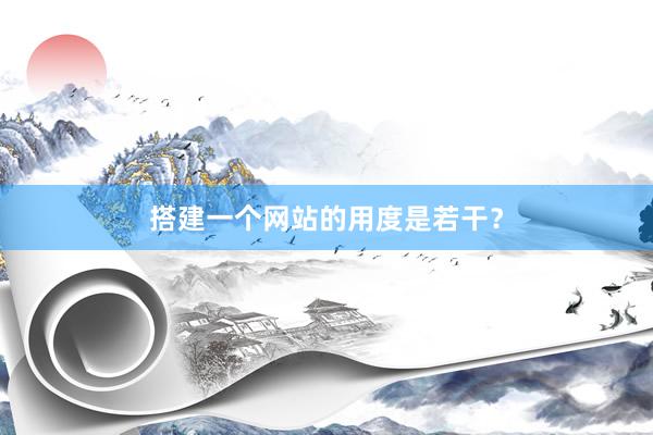 搭建一个网站的用度是若干？