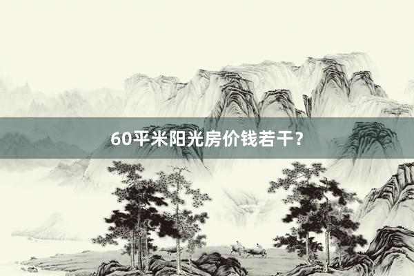 60平米阳光房价钱若干？